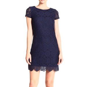 Navy Lace dress by Laundry By Shelli Segal